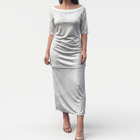 Tonga White Sunday Puletasi Fakame Tongan Ngatu Turtle LT14 Long Dress White - Polynesian Pride