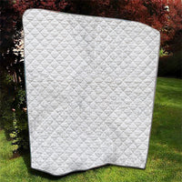 Tonga White Sunday Quilt Fakame Tongan Ngatu Turtle LT14 - Polynesian Pride