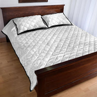 Tonga White Sunday Quilt Bed Set Fakame Tongan Ngatu Turtle LT14 - Polynesian Pride