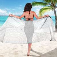 Tonga White Sunday Sarong Fakame Tongan Ngatu Turtle LT14 - Polynesian Pride