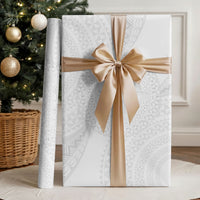 Tonga White Sunday Wrapping Paper Fakame Tongan Ngatu Turtle LT14 - Polynesian Pride