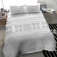 Samoa White Sunday Bedding Set Lotu Tamaiti Samoan Siapo Teuila Flowers LT14 - Polynesian Pride