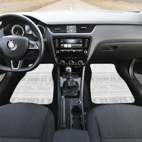 Samoa White Sunday Car Mats Lotu Tamaiti Samoan Siapo Teuila Flowers LT14 Set 2pcs - Front White - Polynesian Pride