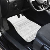 Samoa White Sunday Car Mats Lotu Tamaiti Samoan Siapo Teuila Flowers LT14 - Polynesian Pride