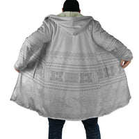 Samoa White Sunday Cloak Lotu Tamaiti Samoan Siapo Teuila Flowers LT14 - Polynesian Pride
