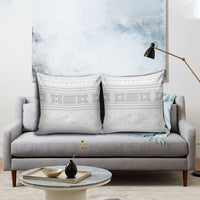 Samoa White Sunday Pillow Cover Lotu Tamaiti Samoan Siapo Teuila Flowers LT14 - Polynesian Pride