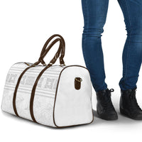 Samoa White Sunday Travel Bag Lotu Tamaiti Samoan Siapo Teuila Flowers LT14 - Polynesian Pride
