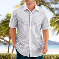 Niue White Sunday Hawaiian Shirt Aho Tapu Fanau Hiapo Pattern LT14 - Polynesian Pride