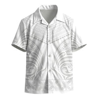 Niue White Sunday Kid Hawaiian Shirt Aho Tapu Fanau Hiapo Pattern LT14 - Polynesian Pride