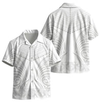 Niue White Sunday Kid Hawaiian Shirt Aho Tapu Fanau Hiapo Pattern LT14 - Polynesian Pride
