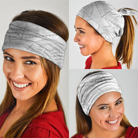 Niue White Sunday Neck Gaiter Aho Tapu Fanau Hiapo Pattern LT14 - Polynesian Pride