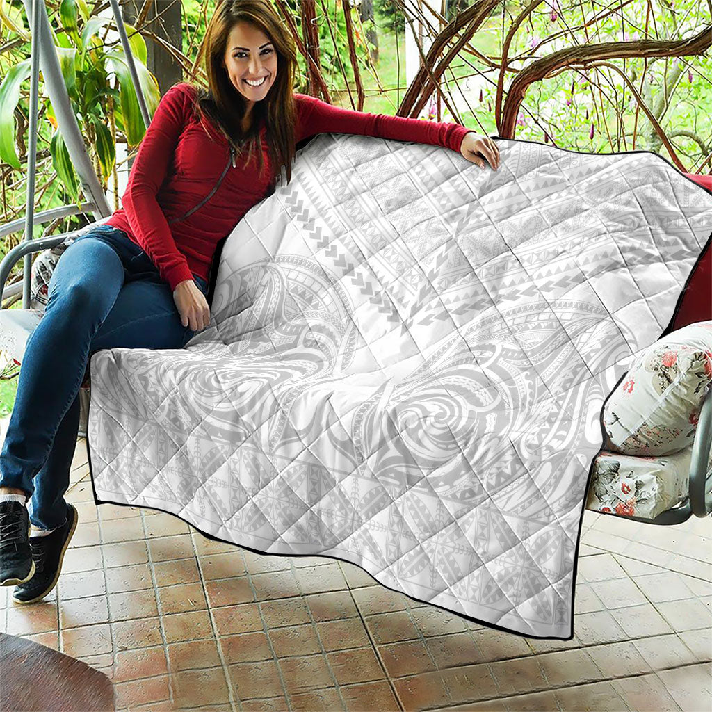Niue White Sunday Quilt Aho Tapu Fanau Hiapo Pattern LT14 - Polynesian Pride