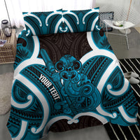 Kikorangi Aotearoa Atua Tumatauenga Personalised Bedding Set Maori God Of War Tiki With Taiaha LT14 - Polynesian Pride