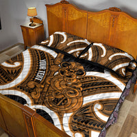 Karaka Aotearoa Atua Tumatauenga Personalised Quilt Bed Set Maori God Of War Tiki With Taiaha LT14 - Polynesian Pride