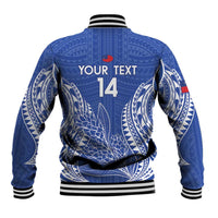Custom Manu Samoa Rugby 2024 Baseball Jacket Go Champions Samoan Tattoo
