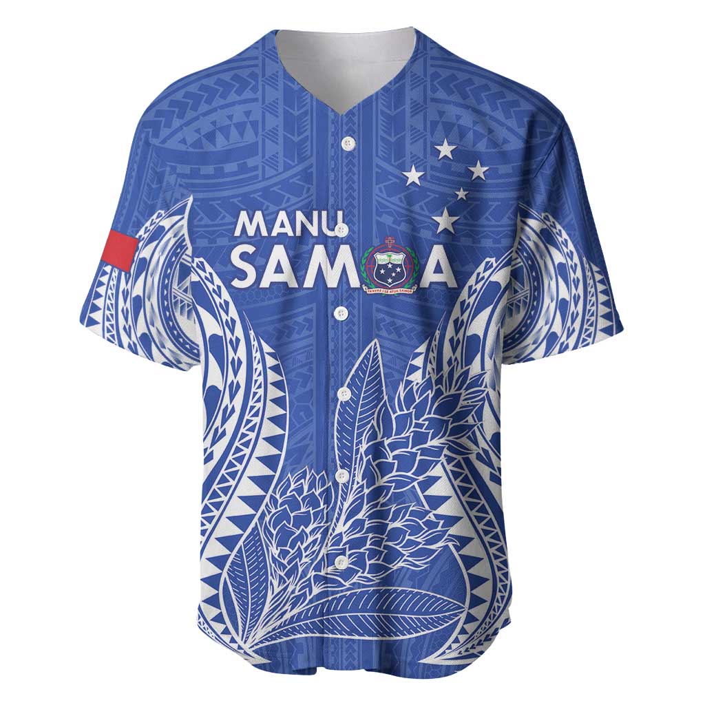 Custom Manu Samoa Rugby 2024 Baseball Jersey Go Champions Samoan Tattoo