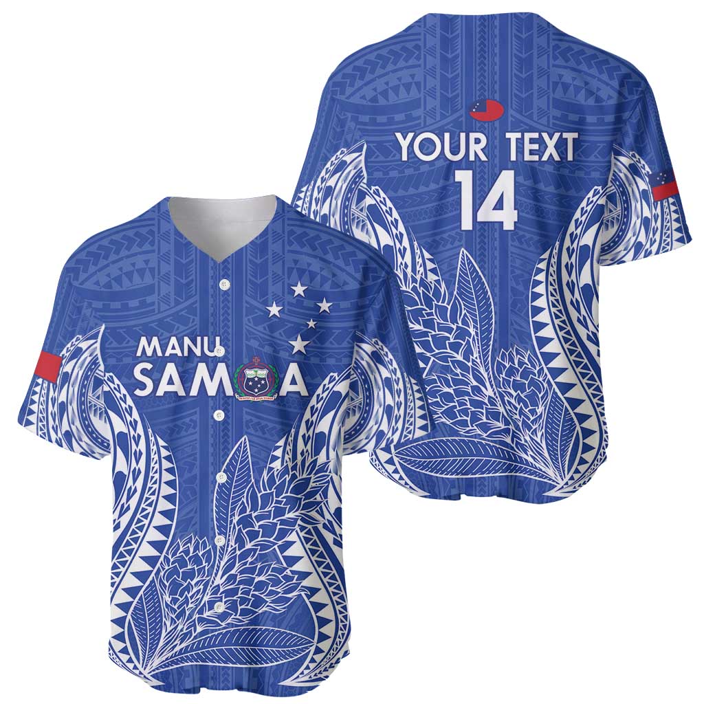 Custom Manu Samoa Rugby 2024 Baseball Jersey Go Champions Samoan Tattoo