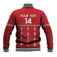 Custom Tonga Rugby 2024 Baseball Jacket Go Champions Ikale Tahi Ngatu Pattern
