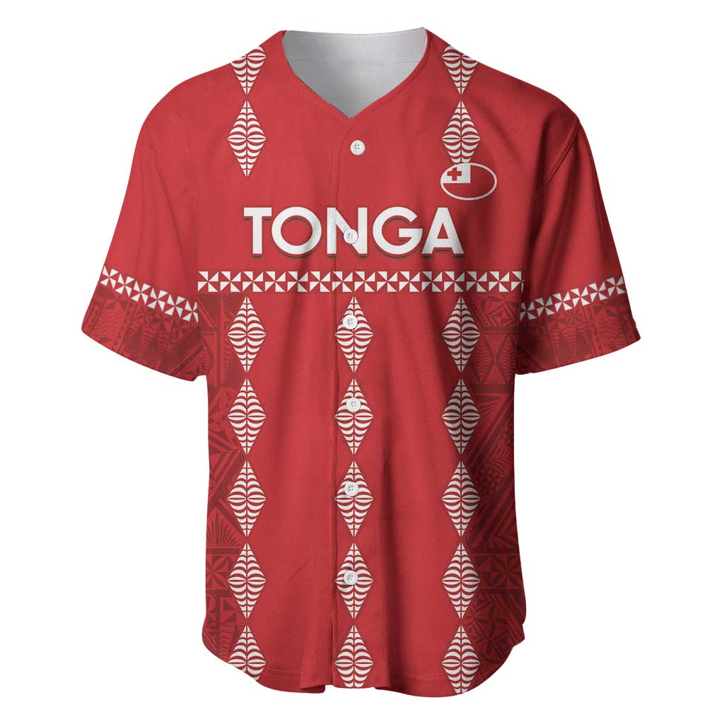 Custom Tonga Rugby 2024 Baseball Jersey Go Champions Ikale Tahi Ngatu Pattern