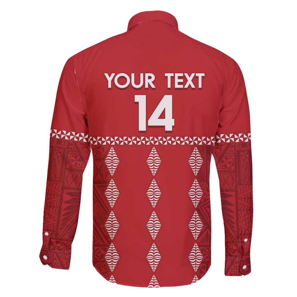 Custom Tonga Rugby 2024 Family Matching Puletasi and Hawaiian Shirt Go Champions Ikale Tahi Ngatu Pattern