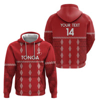 Custom Tonga Rugby 2024 Hoodie Go Champions Ikale Tahi Ngatu Pattern LT14 - Polynesian Pride