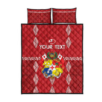 Custom Tonga Rugby 2024 Quilt Bed Set Go Champions Ikale Tahi Ngatu Pattern