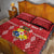 Custom Tonga Rugby 2024 Quilt Bed Set Go Champions Ikale Tahi Ngatu Pattern