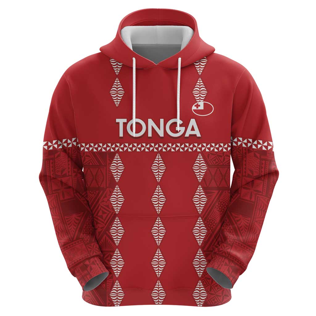 Custom Tonga Rugby 2024 Zip Hoodie Go Champions Ikale Tahi Ngatu Pattern LT14 - Polynesian Pride