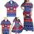 Personalised Samoa Christmas Family Matching Off Shoulder Maxi Dress and Hawaiian Shirt Samoan Coat Of Arms Manuia Le Kirisimas LT14 - Polynesian Pride