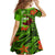 Personalised Hawaii Christmas Kid Short Sleeve Dress Mele Kalikimaka Kakau Polynesian Shark Tattoo LT14 - Polynesian Pride