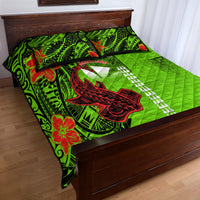 Personalised Hawaii Christmas Quilt Bed Set Mele Kalikimaka Kakau Polynesian Shark Tattoo LT14 - Polynesian Pride