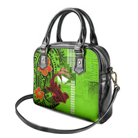 Personalised Hawaii Christmas Shoulder Handbag Mele Kalikimaka Kakau Polynesian Shark Tattoo LT14 - Polynesian Pride