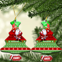 Personalised Hawaii Christmas Ceramic Ornament Mele Kalikimaka Hawaiian Santa Tropical Vibes LT14 - Polynesian Pride