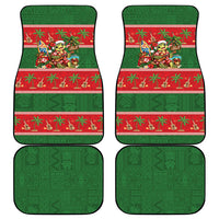 Hawaii Christmas Mele Kalikimaka Car Mats Aloha Turtle Santa With Ukulele LT14 - Polynesian Pride