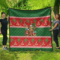 Hawaii Christmas Mele Kalikimaka Quilt Aloha Turtle Santa With Ukulele LT14 - Polynesian Pride