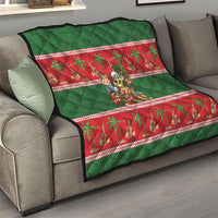 Hawaii Christmas Mele Kalikimaka Quilt Aloha Turtle Santa With Ukulele LT14 - Polynesian Pride