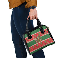 Hawaii Christmas Mele Kalikimaka Shoulder Handbag Aloha Turtle Santa With Ukulele LT14 - Polynesian Pride