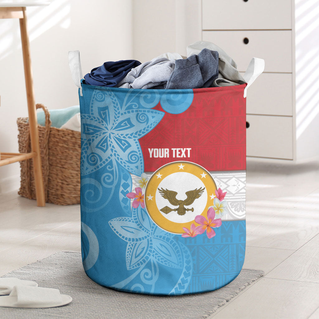 Personalised Malaita Province Day Laundry Basket Solomon Islands Maramapaina Flag Color LT14 Blue - Polynesian Pride