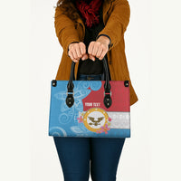Personalised Malaita Province Day Leather Bag Solomon Islands Maramapaina Flag Color LT14 - Polynesian Pride