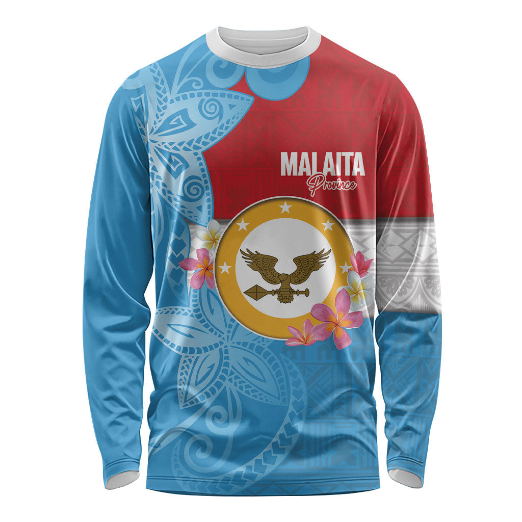 Personalised Malaita Province Day Long Sleeve Shirt Solomon Islands Maramapaina Flag Color LT14 Unisex Blue - Polynesian Pride