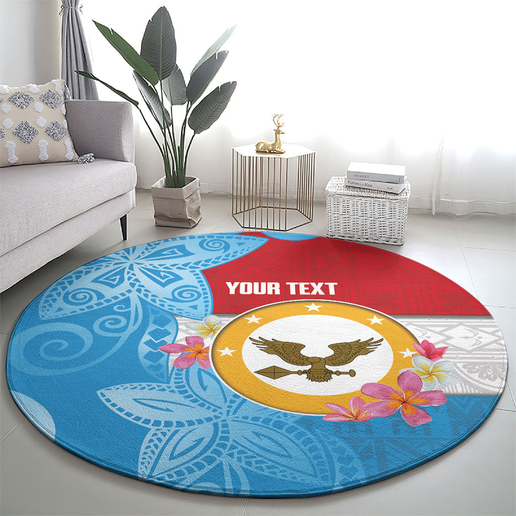 Personalised Malaita Province Day Round Carpet Solomon Islands Maramapaina Flag Color LT14 - Polynesian Pride