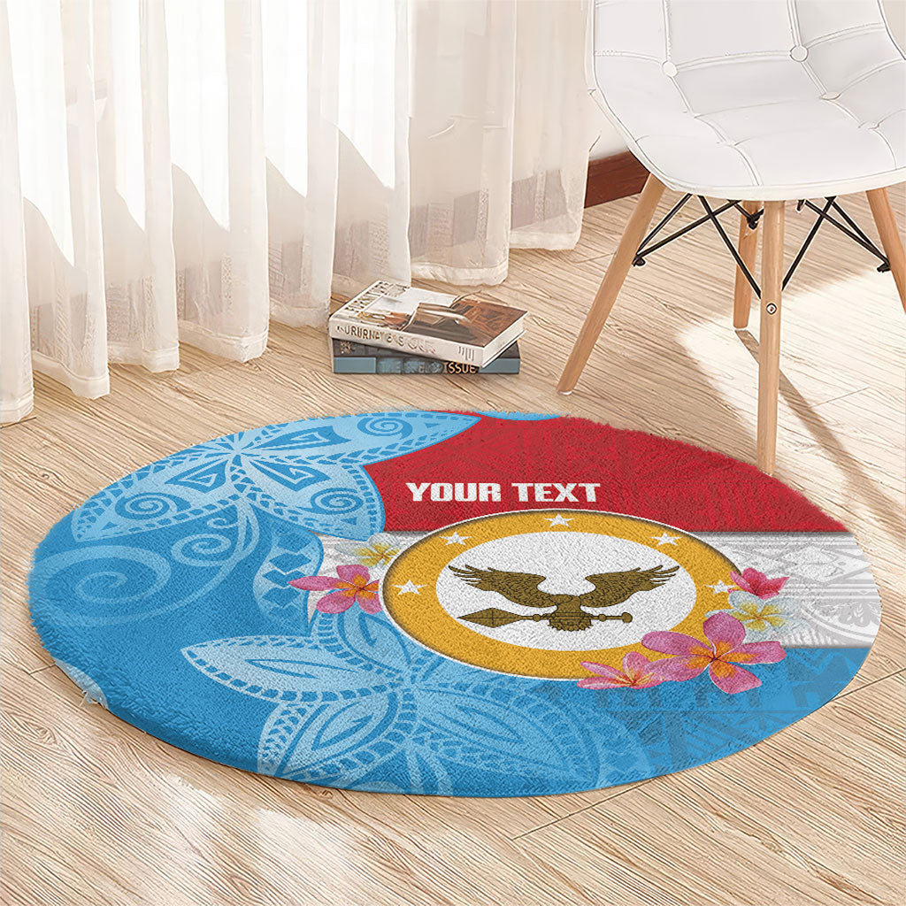 Personalised Malaita Province Day Round Carpet Solomon Islands Maramapaina Flag Color LT14 - Polynesian Pride