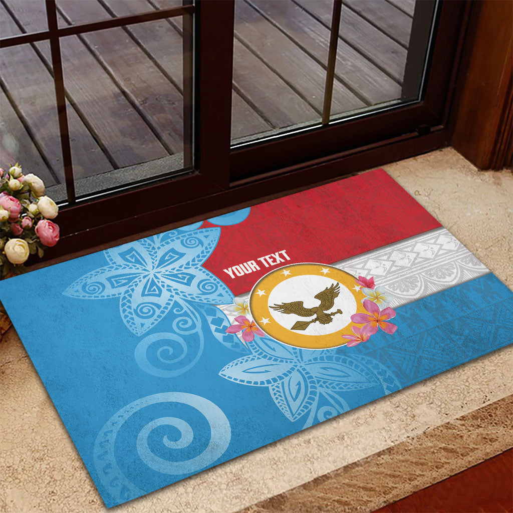 Personalised Malaita Province Day Rubber Doormat Solomon Islands Maramapaina Flag Color LT14 - Polynesian Pride