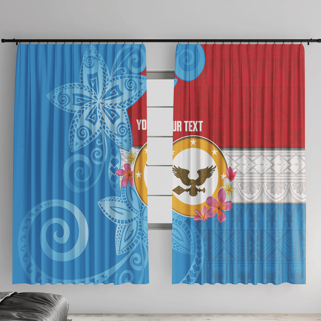 Personalised Malaita Province Day Window Curtain Solomon Islands Maramapaina Flag Color LT14 With Hooks Blue - Polynesian Pride