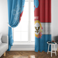 Personalised Malaita Province Day Window Curtain Solomon Islands Maramapaina Flag Color LT14 - Polynesian Pride