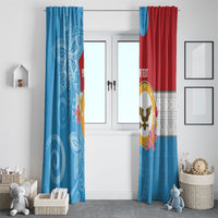 Personalised Malaita Province Day Window Curtain Solomon Islands Maramapaina Flag Color LT14 - Polynesian Pride