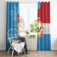 Personalised Malaita Province Day Window Curtain Solomon Islands Maramapaina Flag Color LT14 - Polynesian Pride