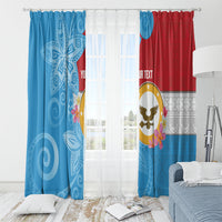 Personalised Malaita Province Day Window Curtain Solomon Islands Maramapaina Flag Color LT14 - Polynesian Pride