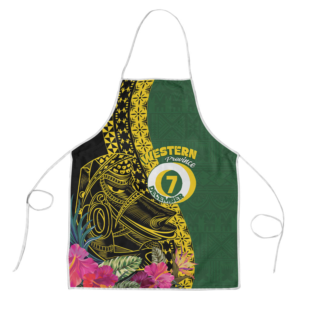 Western Province Day Apron Wes Provins Nguzunguzu Symbol LT14 Green - Polynesian Pride