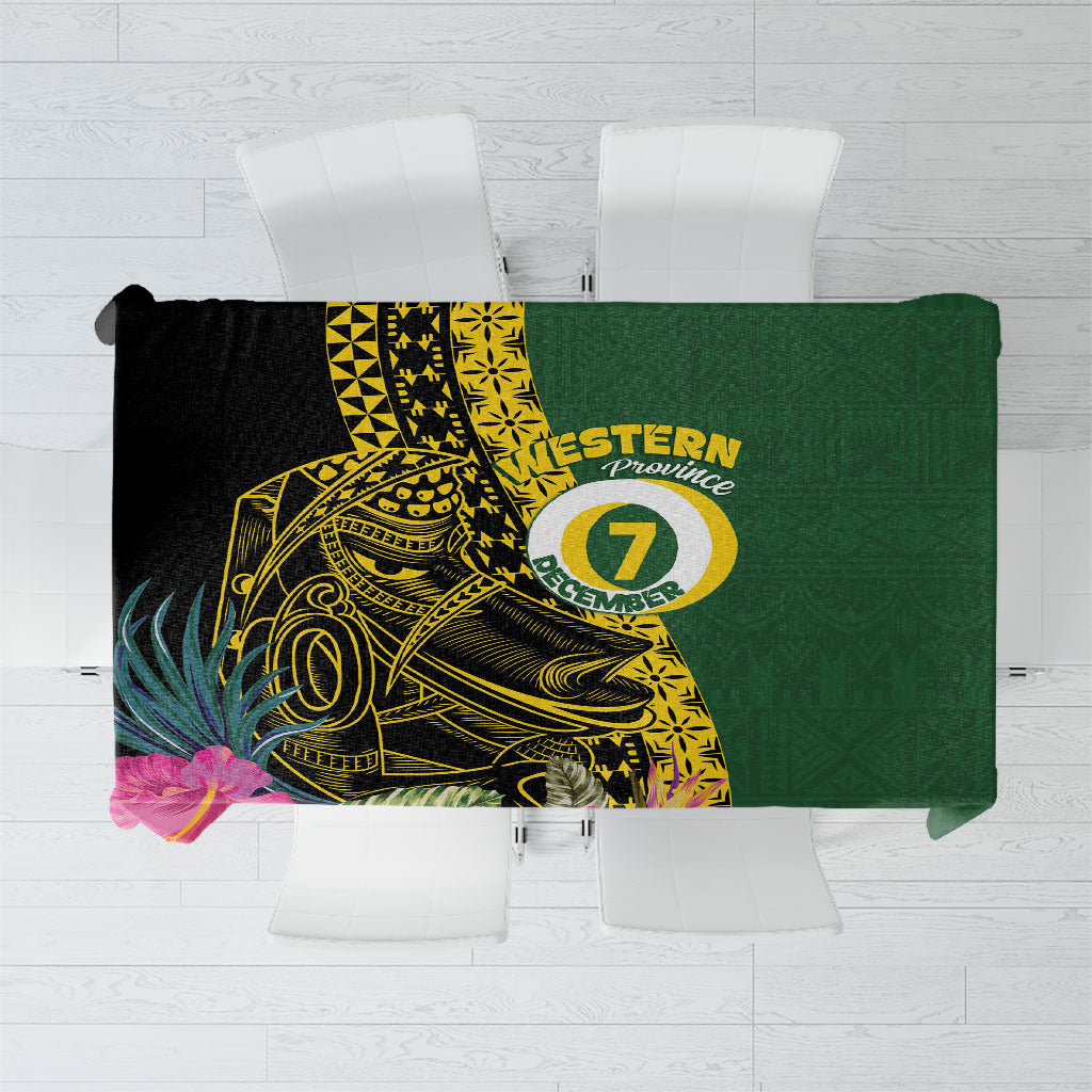 Western Province Day Tablecloth Wes Provins Nguzunguzu Symbol LT14 Green - Polynesian Pride